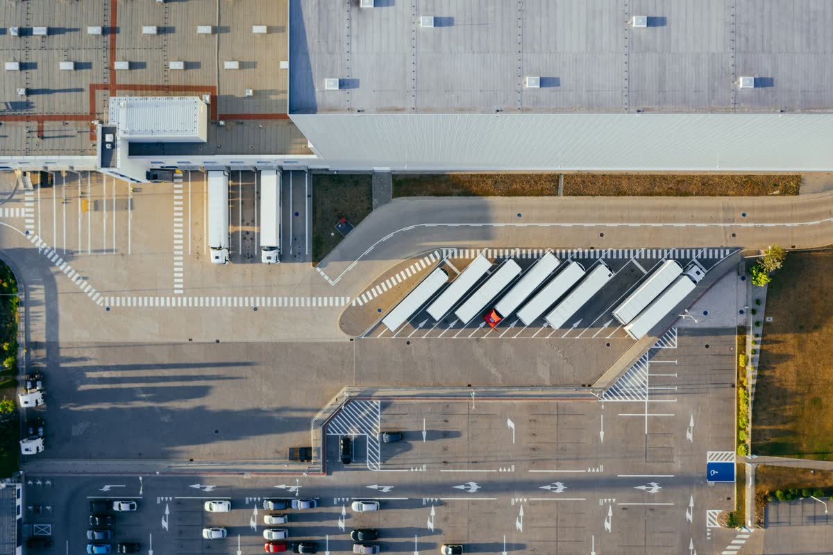 Logistics facility in an industrial cluster