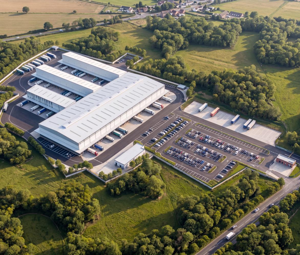 Render of the Lamphun build-to-suit logistics facility under development